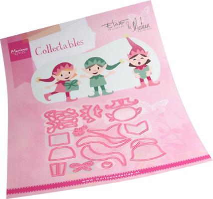 COL1518 Metal Die Marianne Design - Collectables - Christmas elves by Eline