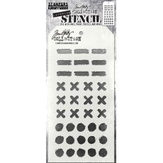 TH-S160 SA / TIM HOLTZ LAYERED STENCIL “Markings”