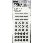 TH-S160 SA / TIM HOLTZ LAYERED STENCIL “Markings”