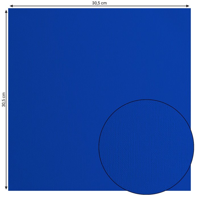 2928-050 Papier jednokolorowy dwustronny FLORENCE 30,5x30,5 cm -SAPPHIRE
