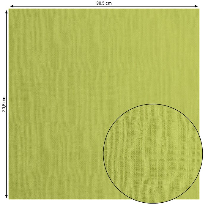 2928-070 Papier jednokolorowy dwustronny FLORENCE 30,5x30,5 cm -PISTACHIO