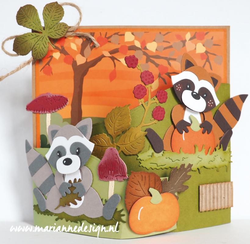 AK0073 A4 one side paper - Marianne Design - Eline's Autumn Backgrounds