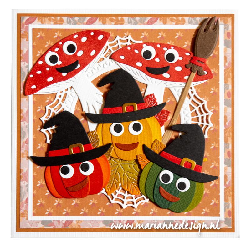 CR1608 Metal Die Marianne Design - CrafTables - PUMPKINS BY MARLEEN