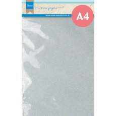 CA3181 Glitterpaper paper  - Snow paper A4