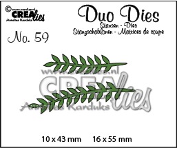 CLDD59 Duo Dies no. 59, Leaves 13