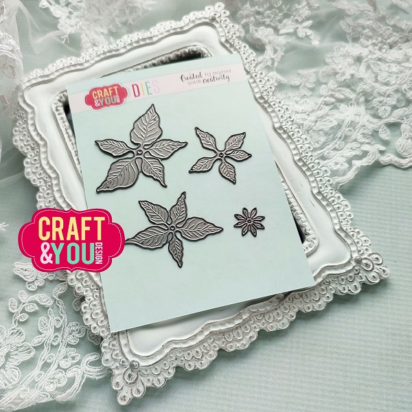 CW211 Cutting Die - Poinsettia 3