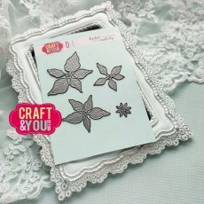 CW211 Cutting Die - Poinsettia 3