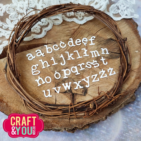 CW214 CUT DIES - Alphabet Small Letters - Craft&You Design