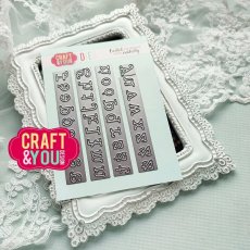 CW214 CUT DIES - Alphabet Small Letters - Craft&You Design