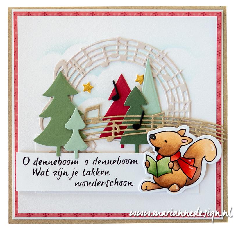 LR0787 Metal Die Marianne Design - Creatable - Build a Pine Tree