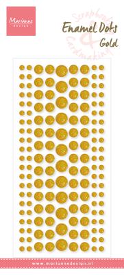 PL4523 Enamel dots - Glitter Gold