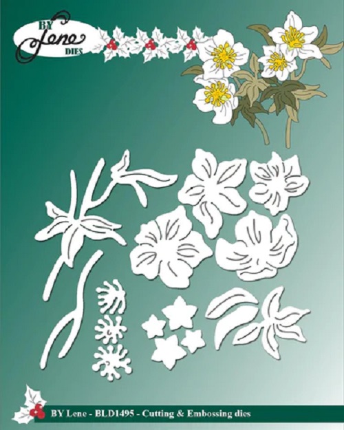 BLD1495 BY LENE DIES "Christmas Rose"