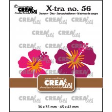 CLXTRA56 X-tra dies no. 56, Hibiscus 2x 