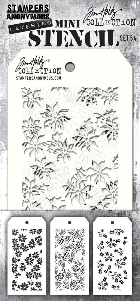 TH-MST054 SA / TIM HOLTZ MINI STENCIL SET #54