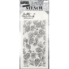TH-S164 SA / TIM HOLTZ LAYERED STENCIL “Pinecones”