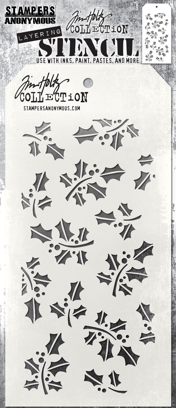 TH-S165 SA / TIM HOLTZ LAYERED STENCIL “Hollyberry”