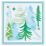 665932 Sizzix Layered Stencils 4PK - Doodle Trees
