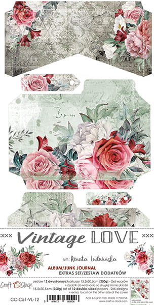 CC-C51-VL-12 VINTAGE LOVE - JUNK JOURNAL