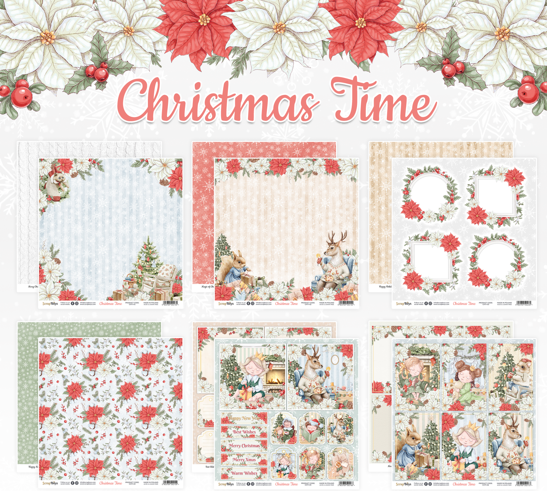 CHTI-08 30,5x30,5 cm Scrap Boys - Christmas Time
