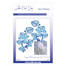 JND065 John Next Door Heart Collection - Honesty Leaves (2pcs)
