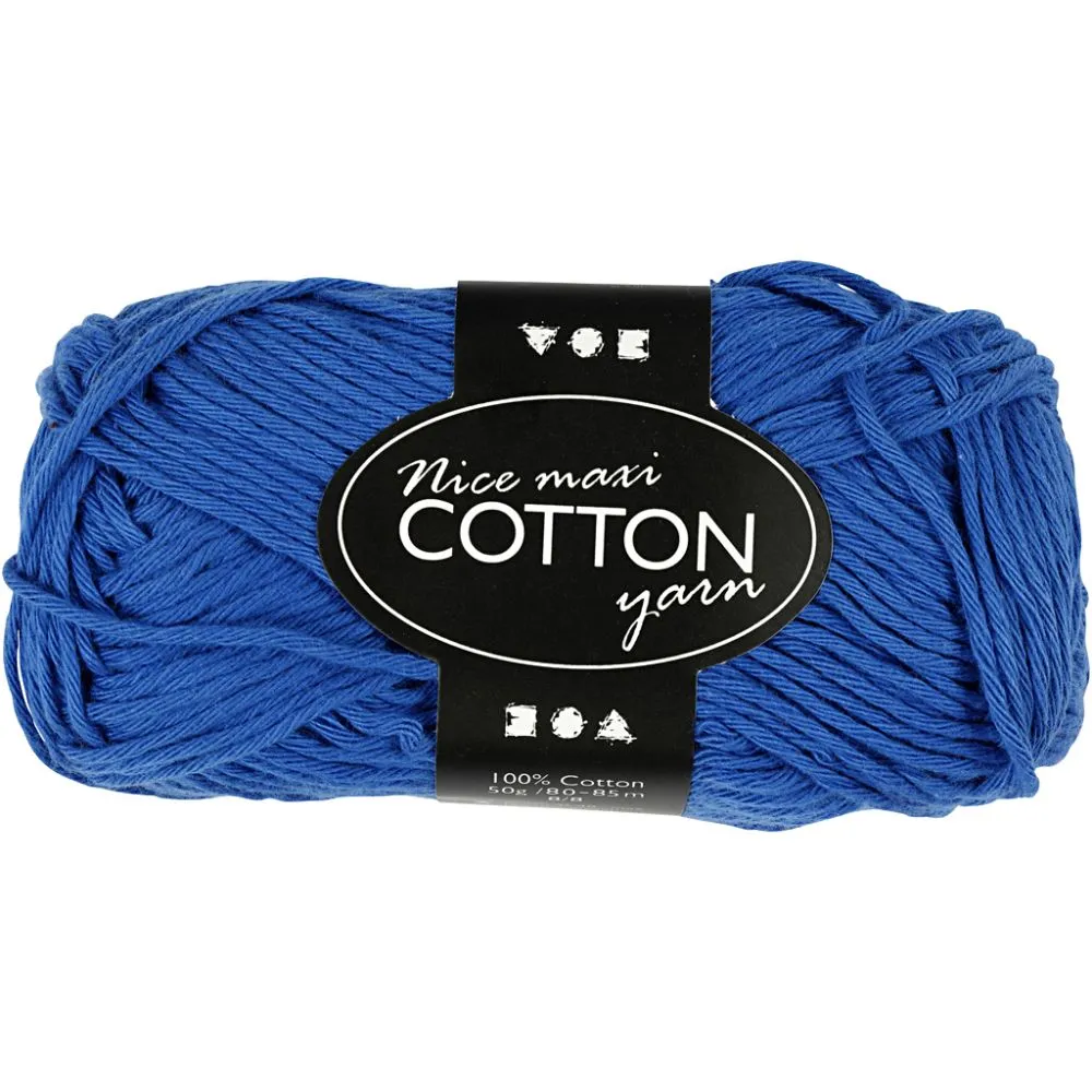421317 Cotton Yarn - Cobalt blue
