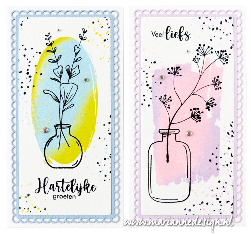CR1613 Metal Die Marianne Design - Craftable - Mini slimline 2 circles