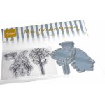 CS1126 Mrs. Garden Gnome STAMP & DIE SET