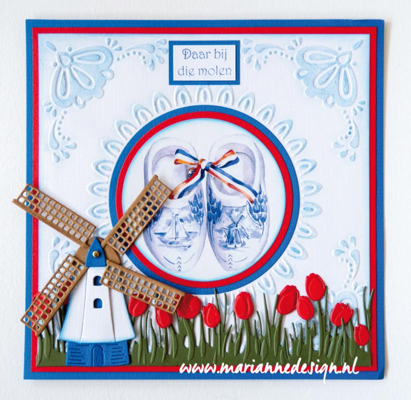 DF3457 Design Folder - Marianne Design - Dutch Tile
