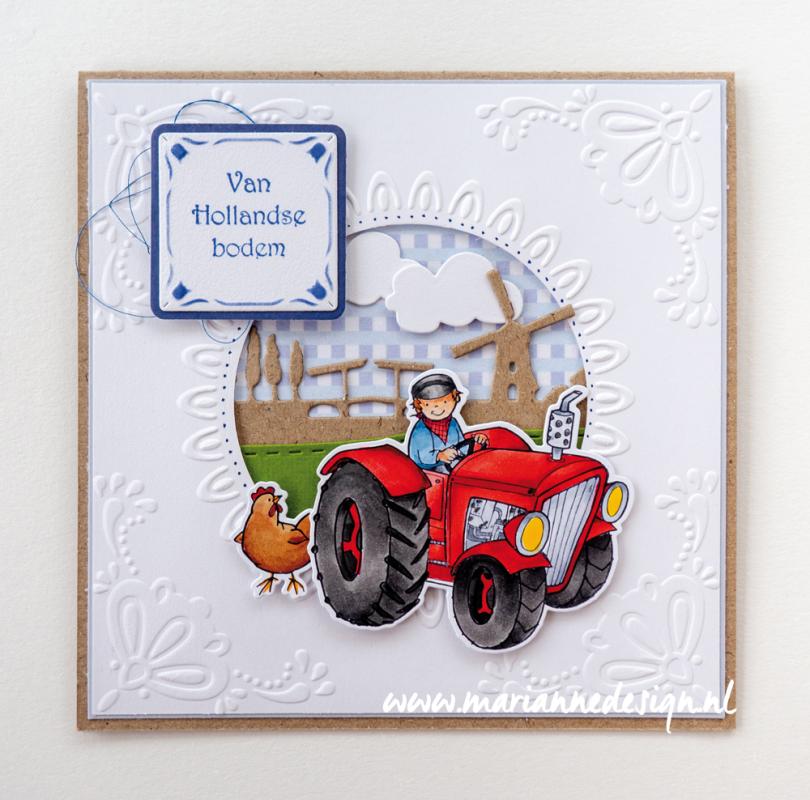 DF3457 Design Folder - Marianne Design - Dutch Tile