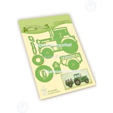 45.8368 Metal Die Leane Creatief - Tractor, cut & embossing die