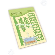 45.8375 Metal Die Leane Creatief - Fence, grass, twigs