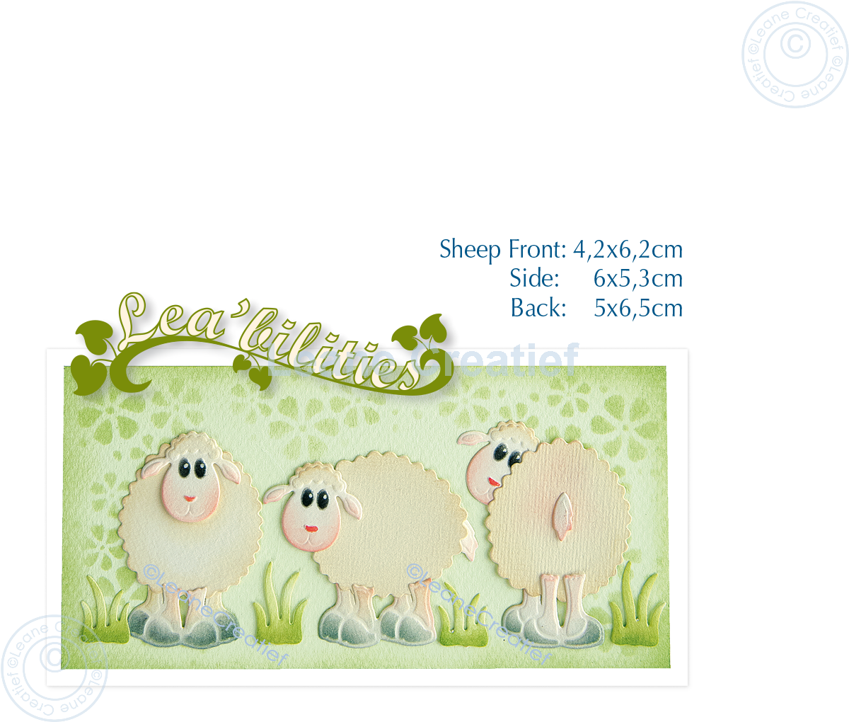 45.8405 Metal Die Leane Creatief - Sheep