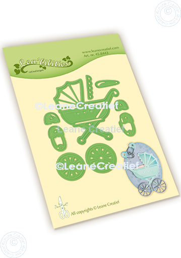 45.8443 Metal Die Leane Creatief - Baby carriage