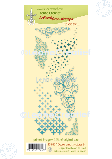 55.8337 Leane Creatief Acrylic Stamp - combi clear stamp Structures 6