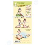 55.8344 Leane Creatief Acrylic Stamp - combi clear stamp Little Worms