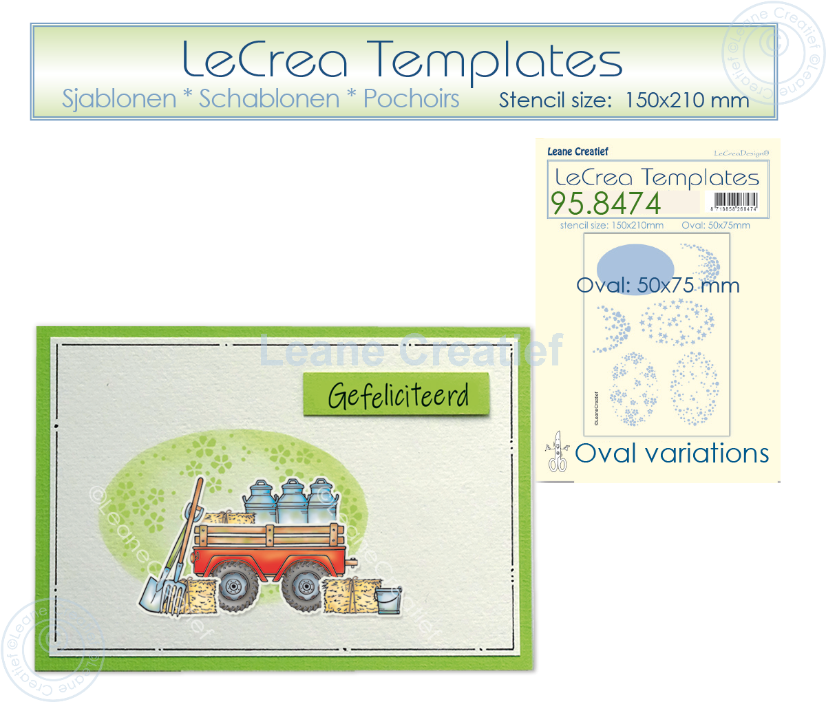 95.8474 Mask - Leane Creatief - Stencil Oval variations
