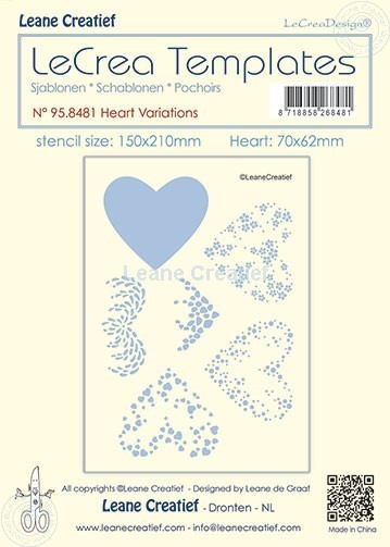 95.8481 Mask - Leane Creatief -Stencil Heart variations