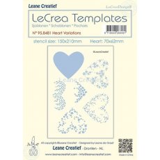 95.8481 Mask - Leane Creatief -Stencil Heart variations