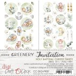 CC-DIGI-PR37 ZESTAW ETYKIET - 37 - GREENERY INVITATION