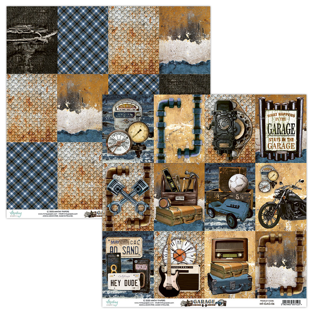 MT-GAG-08 Garage - MINTAY pad of paper 15.2x15.2cm