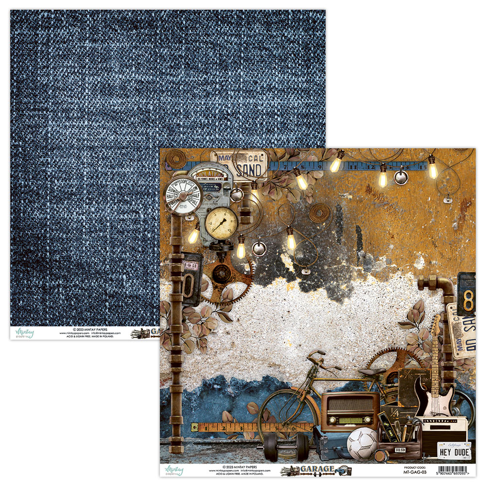 MT-GAG-08 Garage - MINTAY pad of paper 15.2x15.2cm