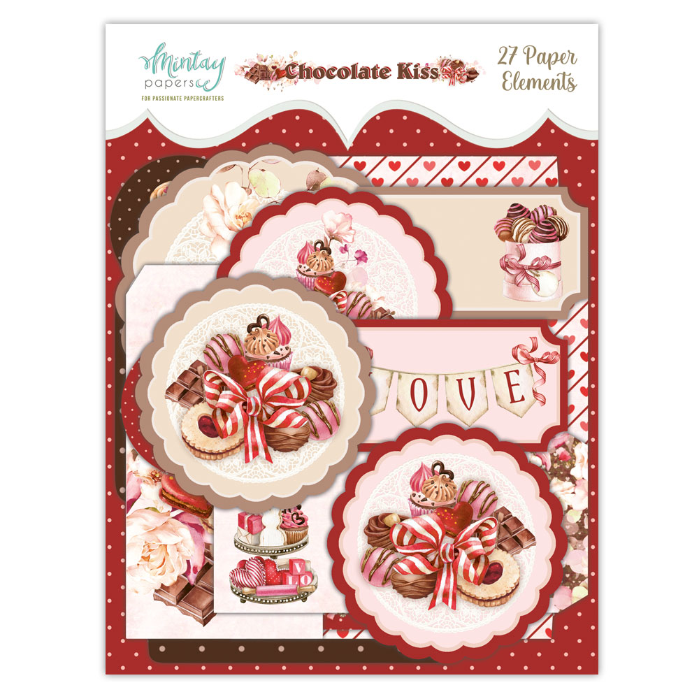 MT-KIS-LSCE Chocolate Kiss - Paper Envelopes and Tags - MINTAY MINTAY - die cuts