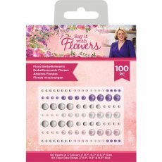 S-SIWF-FLOEMB  Sara Signature Say It With Flowers - Floral Embellishments