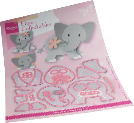 COL1521 Metal Die Marianne Design - Collectable - Eline's Baby elephant