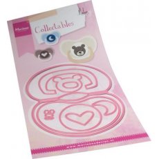COL1522 Metal Die Marianne Design - Collectables - Bagtopper Pacifier by Marleen