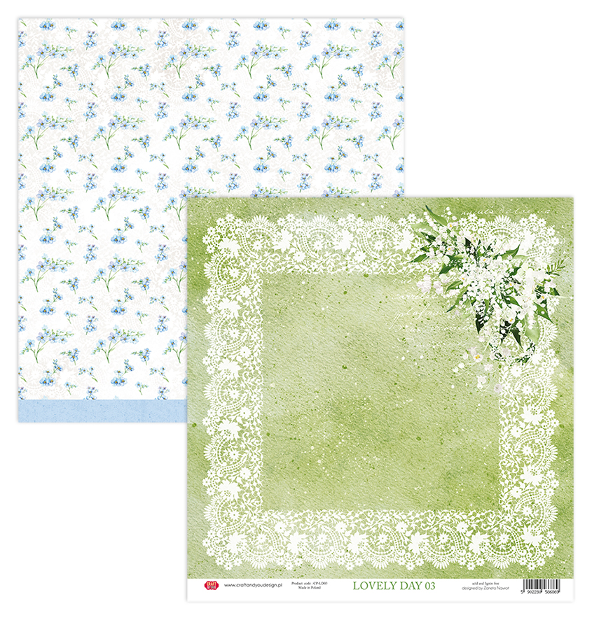 CPB-LD15 Block 15x15 Craft&You Design - Lovely Day