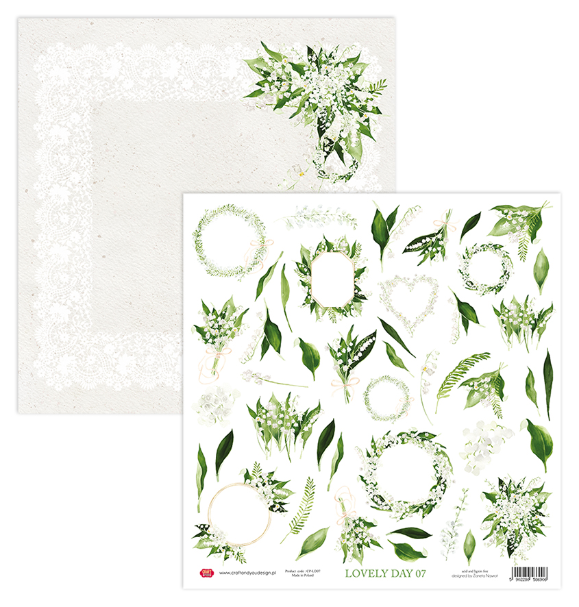 CP-LD07 Elements for self-cutting out Craft & You Design 30.5x30.5 Lovely Day 07