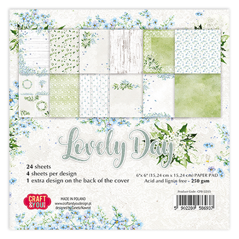 CPB-LD15 Block 15x15 Craft&You Design - Lovely Day