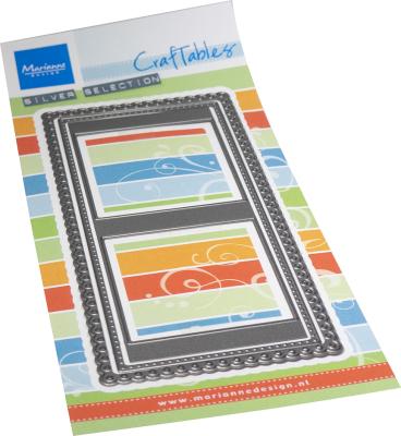 CR1617 Metal Die Marianne Design - Craftable - Mini slimline - 2 squares
