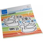 CR1619 Metal Die Marianne Design - Craftable - Ducks by Marleen
